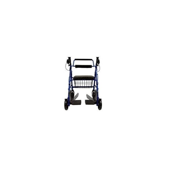 Karman Healthcare Karman Healthcare R-4602-T-BL 2-in-1 Rollator-Transport chair-Blue R-4602-T-BL